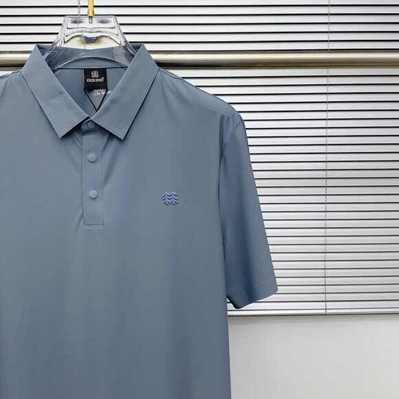 Blue Quick-Drying Lapel Polo Shirt Kolon Sport - Picture 3 of 8